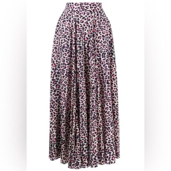 Zadig & Voltaire Joyo print Leo Flared Skirt animal print. Medium NWT - Picture 7 of 7